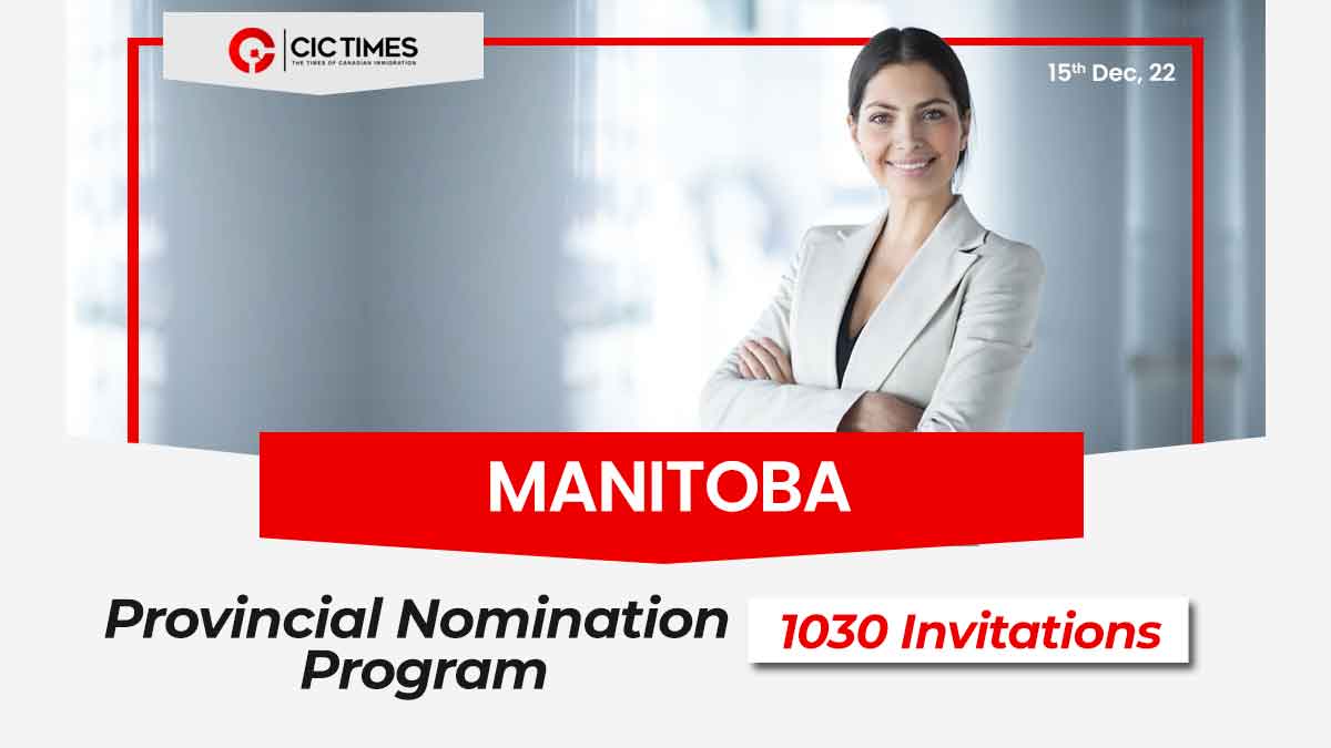 1,030 Candidates invited to Manitoba EOI draw | CRS drops