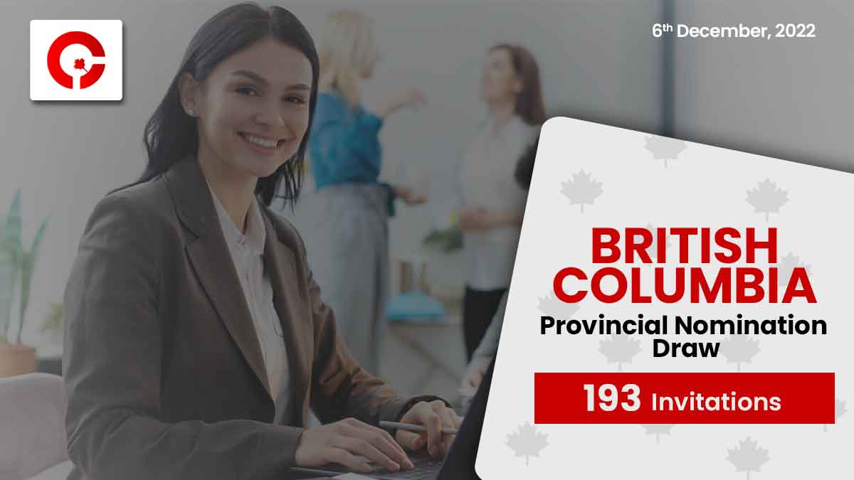 BC PNP first draw of December invites 193 candidates