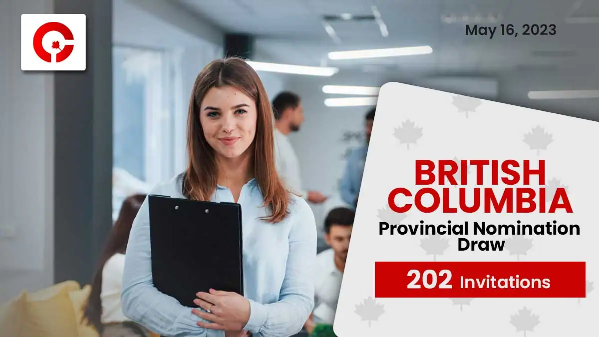 Latest British Columbia PNP Draw Invites 202 Candidates!