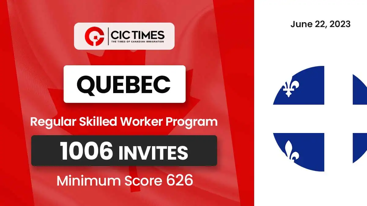 Latest Quebec Draw Invites 1,006 Candidates To Apply For PR