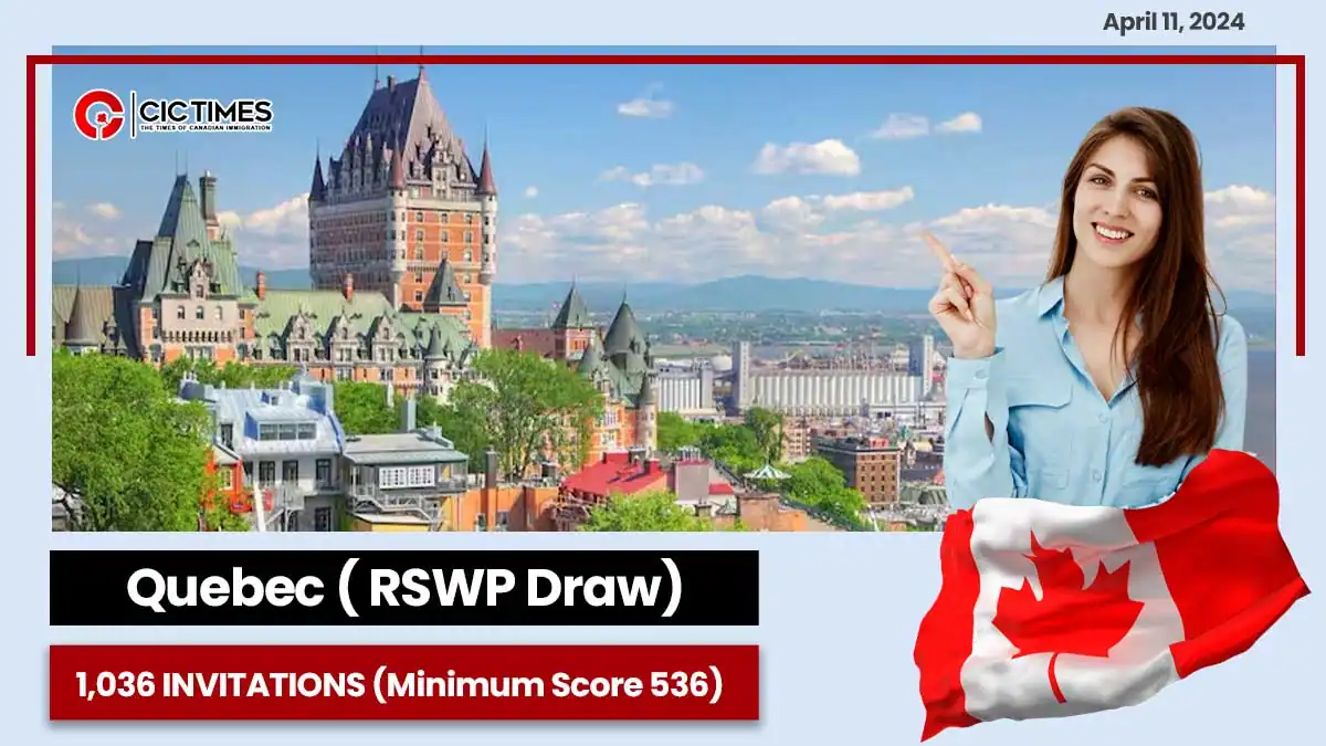 Latest Quebec draw invites 1,036 candidates from 47 NOCs