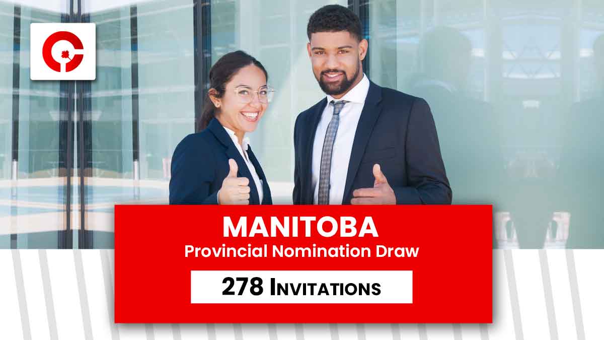 Manitoba EOI draw issues 278 Letter of Advice to Apply