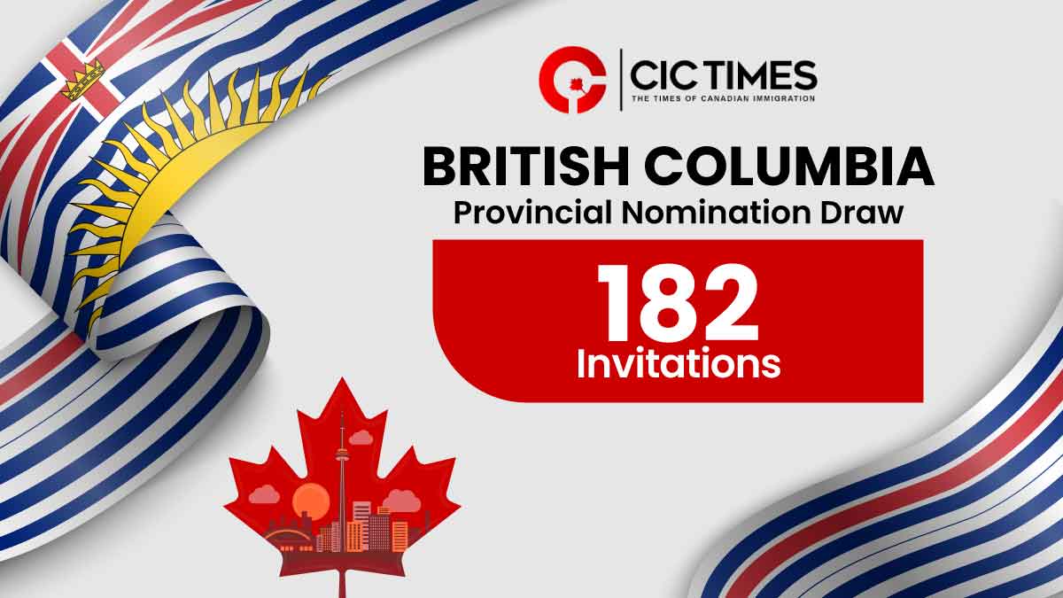 New British Columbia PNP draw invites 182 candidates