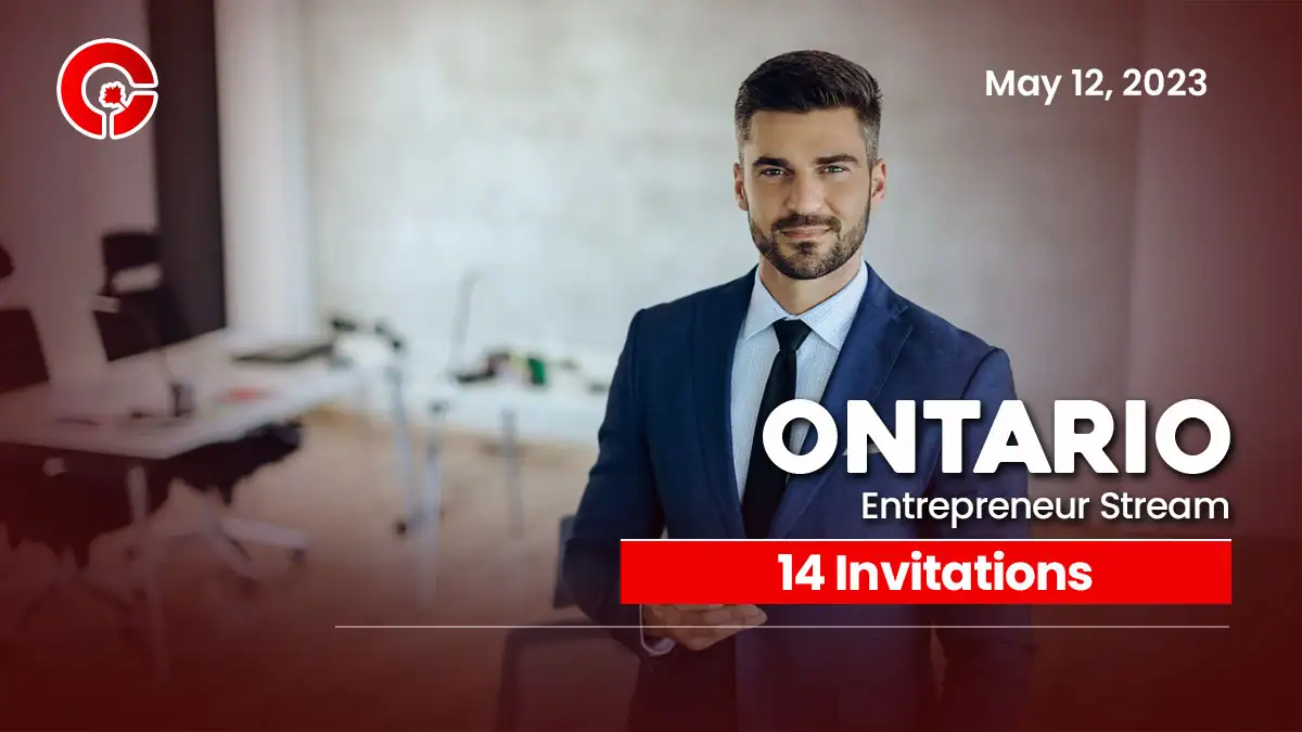 Ontario latest draw issues 14 ITAs under the Entrepreneur Stream