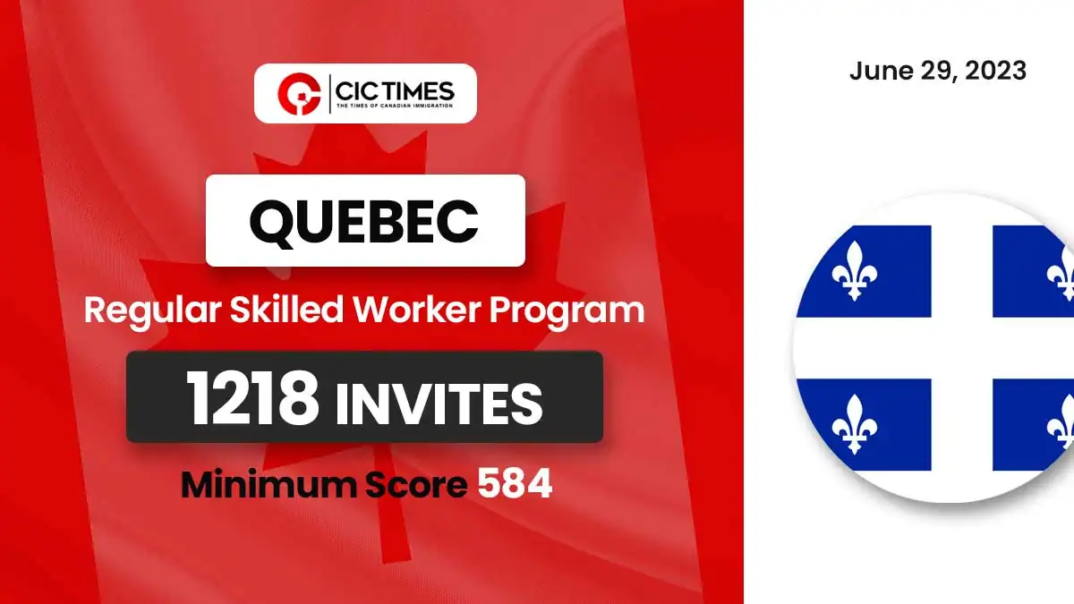 Quebec Latest Draw Invites 1,218 Candidates To Apply For PR