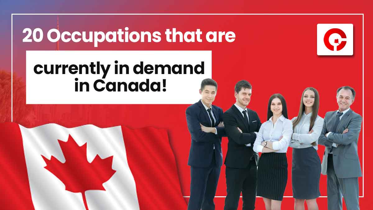 Top 20 current in demand occupations in Canada!