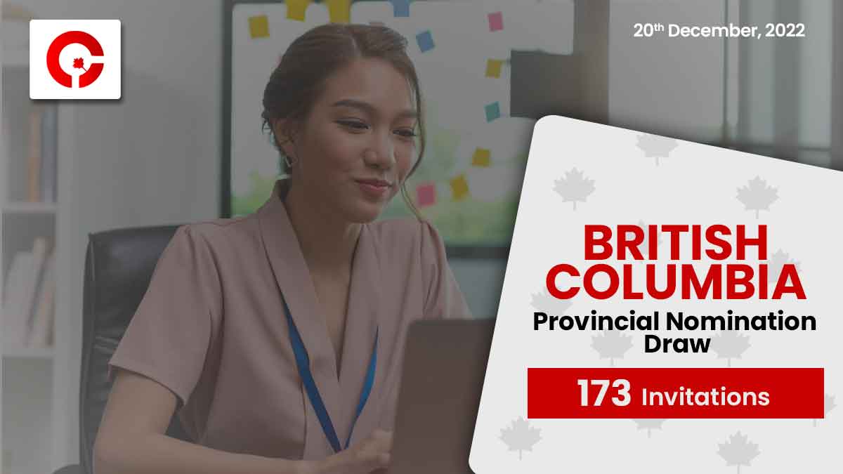 Two new BC PNP draws welcome 173 candidates | CRS drops!